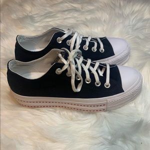 Converse heart platform shoes